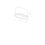 Plafon OVAL WHITE 9241 Nowodvorski - zdjęcie 2